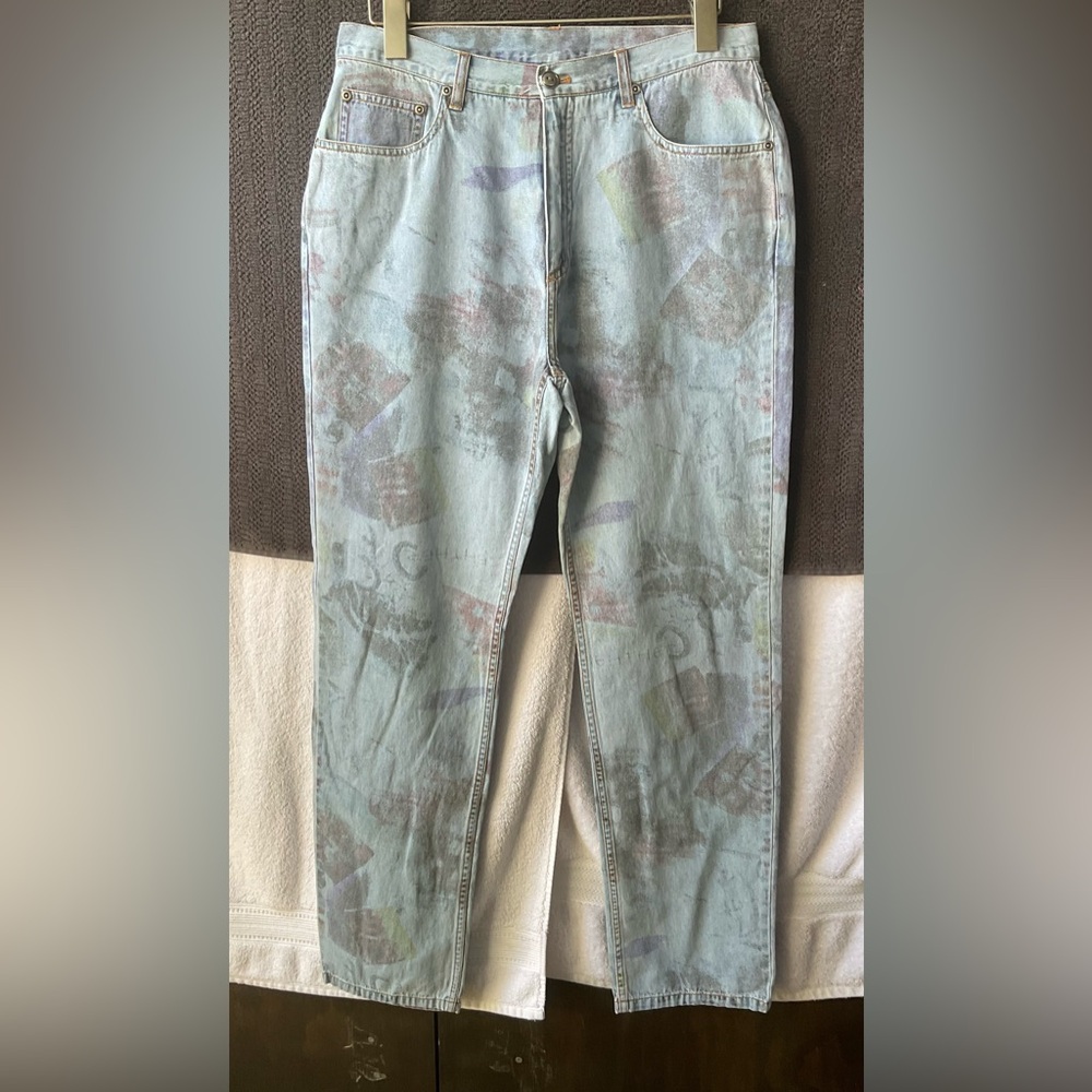 Chico's Pastel Patterned Cropped Jeans